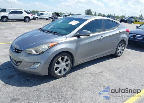 2011 Hyundai Elantra Limited (Ulsan Plant) from USA, damaged, VIN KMHDH4AE6BU116113